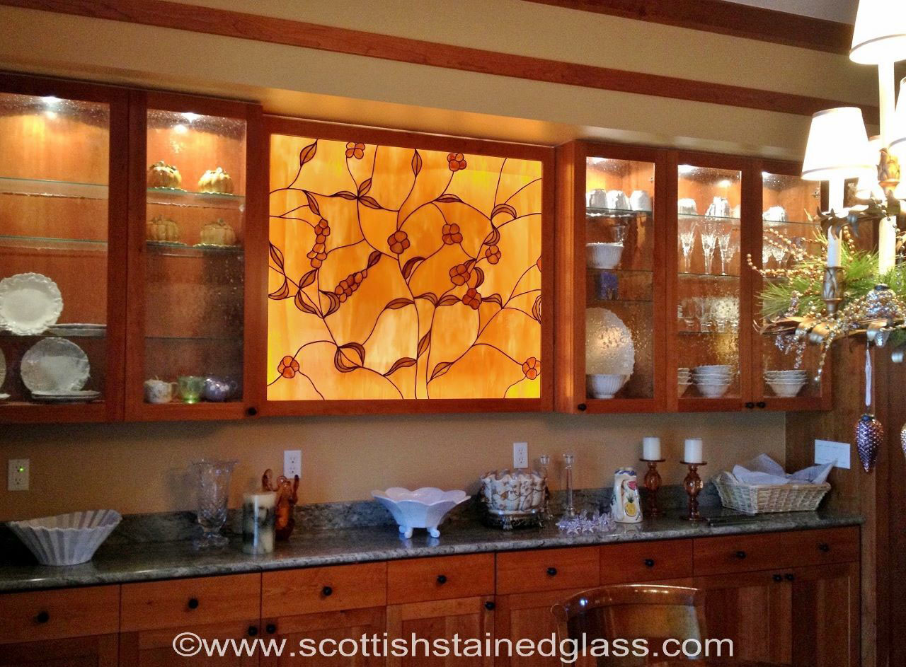 cabinet door stained glass dallas